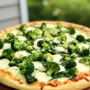 Broccoli & Spinach Pizza